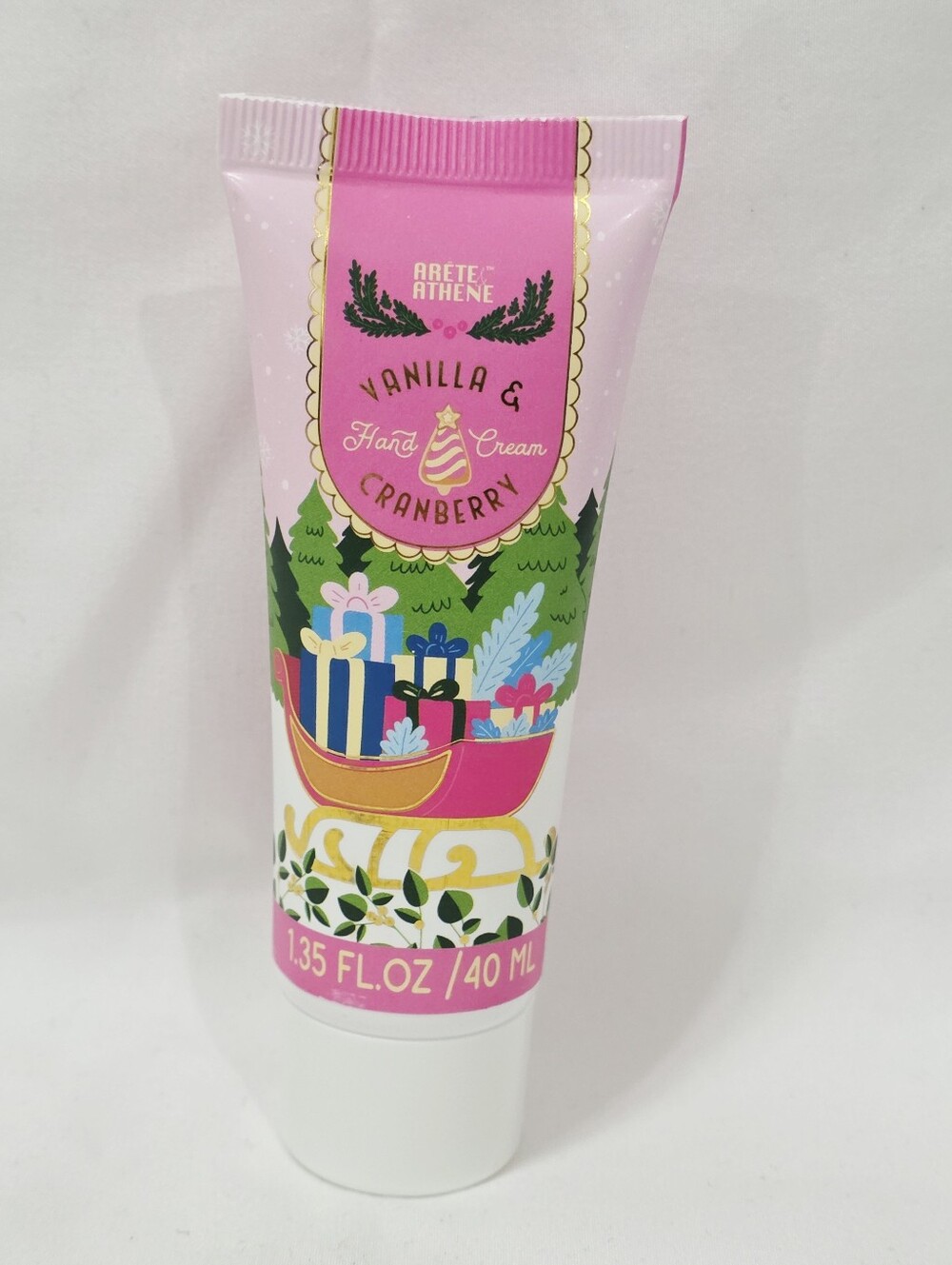 Kohl's Arete Athene VANILLA CRANBERRY Hand Cream Holiday Snowy 1.35 oz/40mL New